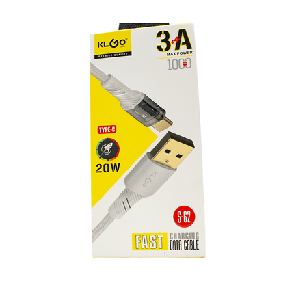 KlGo Type - C 20W Fast Charging Cable [S - 62] - Fastrak