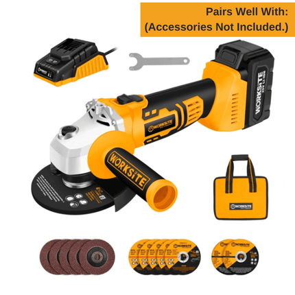 WorkSite 20V Cordless Angle Grinder [CAG330] - Fastrak