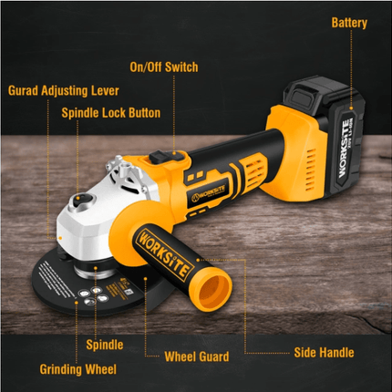 WorkSite 20V Cordless Angle Grinder [CAG330] - Fastrak