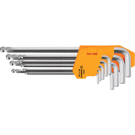 WT2148 WorkSite 9Pcs Ball Point Hex Key Set - Fastrak