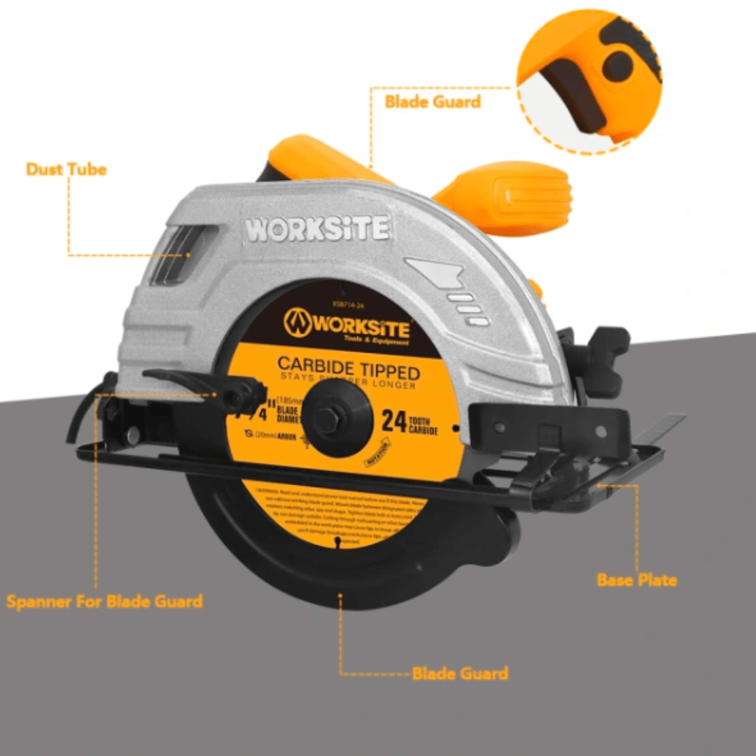 WorkSite 220V Electric Circular Saw [CSW173] - Fastrak