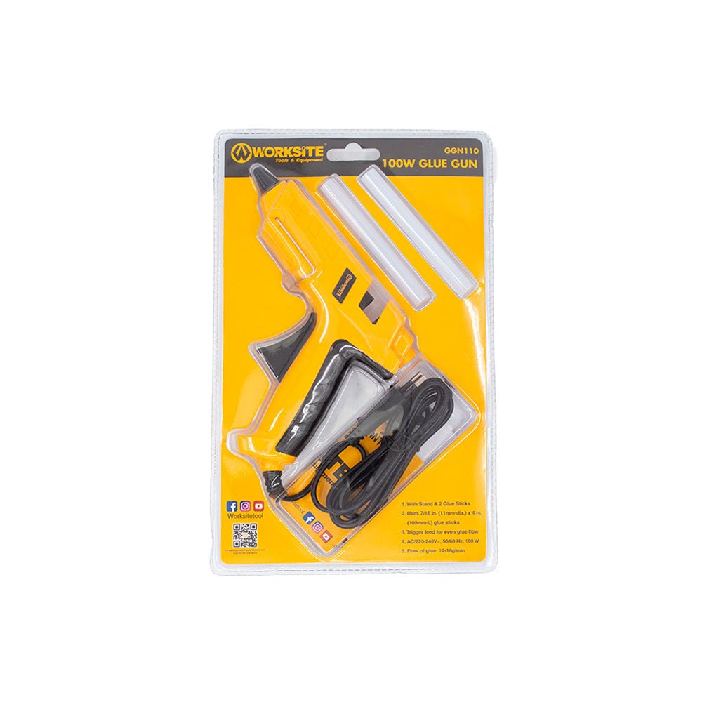 WorkSite 100W Electric Mini Hot Glue Gun [GGN110] - Fastrak