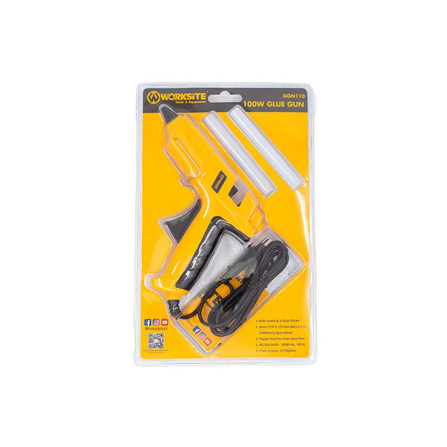 WorkSite 100W Electric Mini Hot Glue Gun [GGN110] - Fastrak