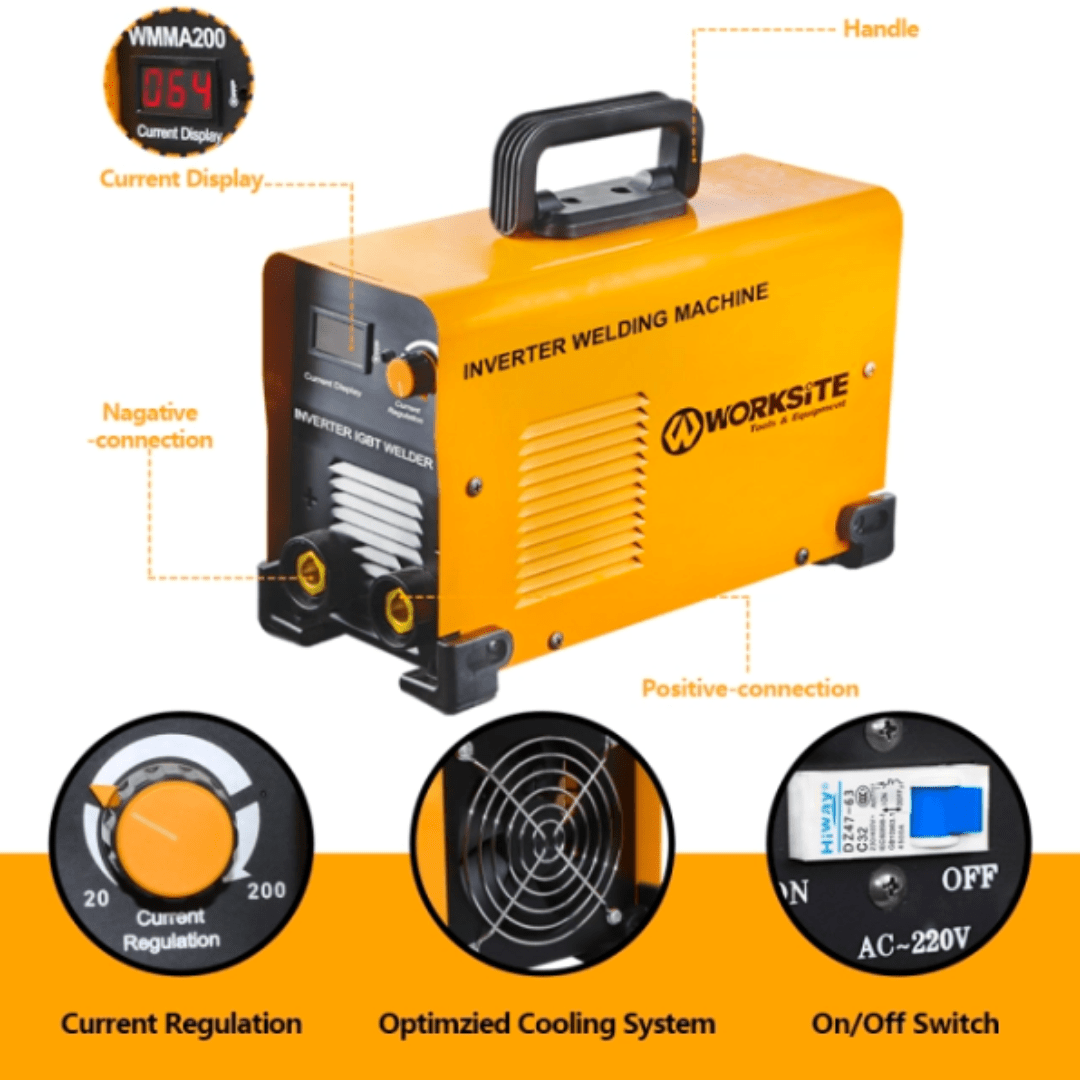 WorkSite 200A DC Inverter Welding machine [WMMA200] - Fastrak