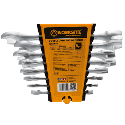 WorkSite 8pcs Double Open End Wrenches [WT2714] - Fastrak