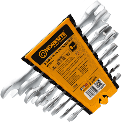 WorkSite 8pcs Double Open End Wrenches [WT2714] - Fastrak