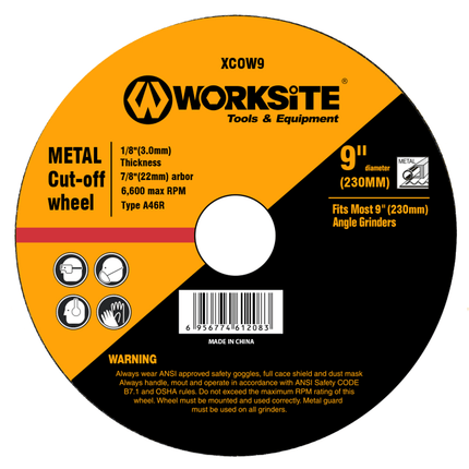 WorkSite 230mm Grinding Wheel [XCOW9] - Fastrak