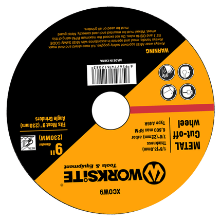 WorkSite 230mm Grinding Wheel [XCOW9] - Fastrak