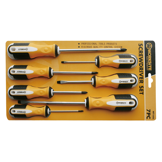 WT1606 WorkSite 7Pcs Screwdriver Set - Fastrak