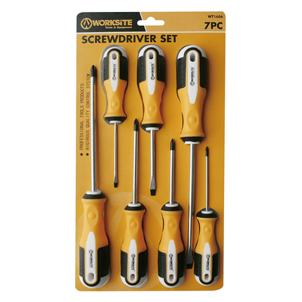 WT1606 WorkSite 7Pcs Screwdriver Set - Fastrak