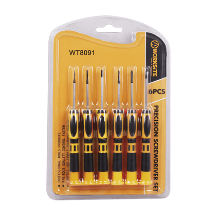 WorkSite 6Pcs Precision Screwdriver [WT8091] - Fastrak