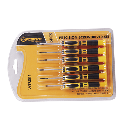 WorkSite 6Pcs Precision Screwdriver [WT8091] - Fastrak