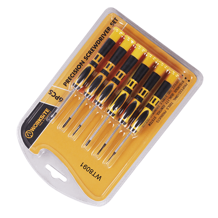 WorkSite 6Pcs Precision Screwdriver [WT8091] - Fastrak