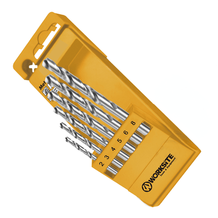 WorkSite 6pcs HSS Twist Drill Bits Set [WXDB06] - Fastrak