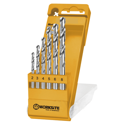 WorkSite 6pcs HSS Twist Drill Bits Set [WXDB06] - Fastrak