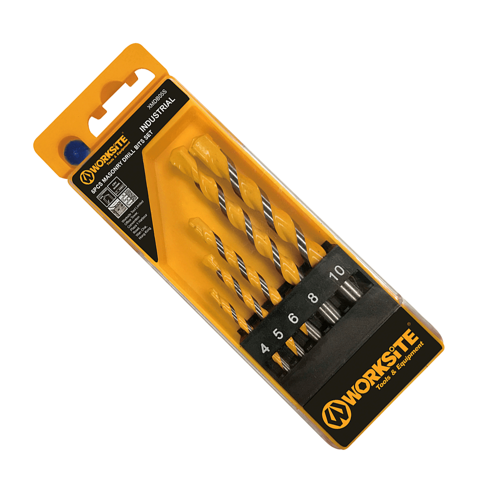 XMDB05S WorkSite 5pcs Masonry Drill Bits Set - Fastrak