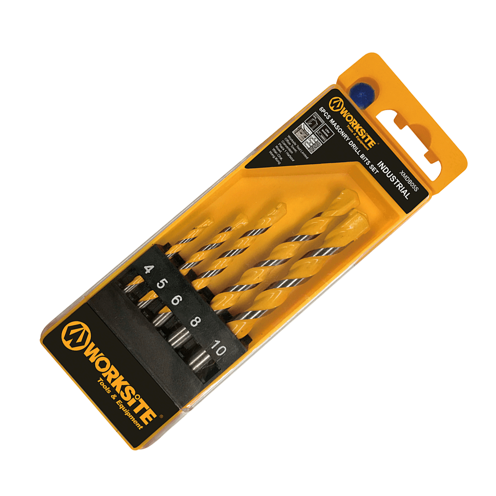 XMDB05S WorkSite 5pcs Masonry Drill Bits Set - Fastrak