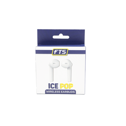 FTS Ice Pop Wireless BT EarPods White (FTS - M1 WH) - Fastrak