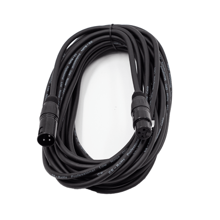 FTS 10M XLR Male - XLR Female Mic Cable [TX009+TX012BK] - Fastrak