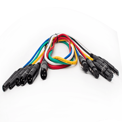 FTS XLR Male To Female Patch Cables 1m [FTS - TX009+TX012/1M] - Fastrak