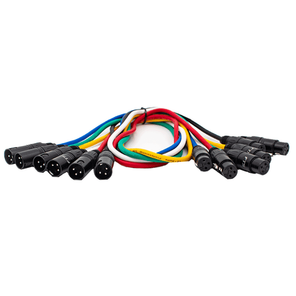 FTS XLR Male To Female Patch Cables 1m [FTS - TX009+TX012/1M] - Fastrak