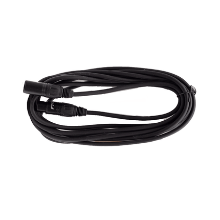 FTS 5M XLR Male XLR Female Mic Cable Black [TX009+TX012BK] - Fastrak