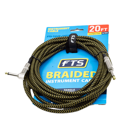 FTS 6M Braid Instrument Cable with Nylon Weave [TJ049+TJO73] - Fastrak