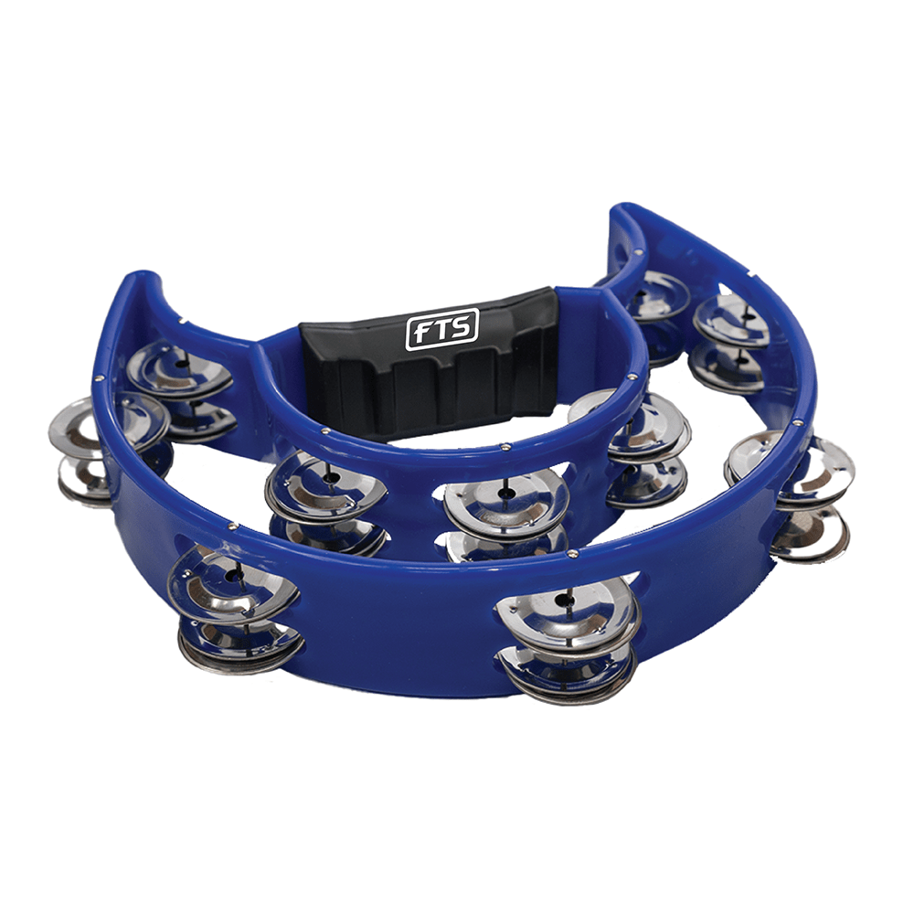 Rhythm Double Row Tambourine Blue - Fastrak
