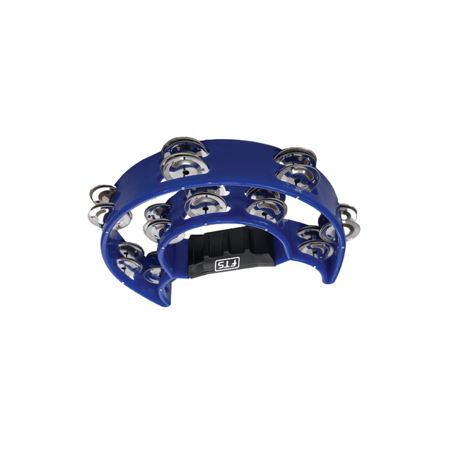 Rhythm Double Row Tambourine Blue - Fastrak