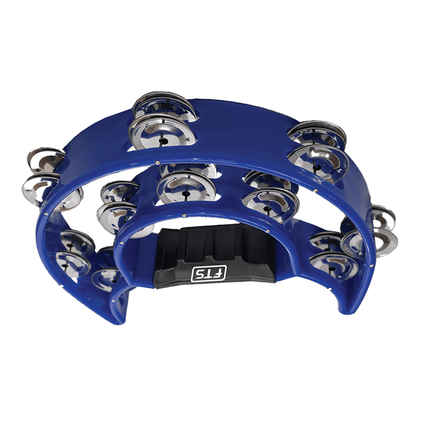 Rhythm Double Row Tambourine Blue - Fastrak