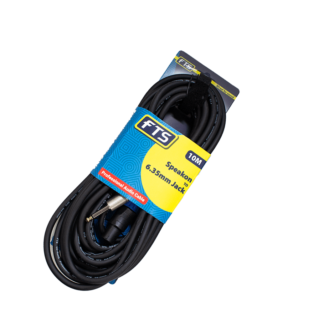 FTS 10M 2*2.5MM2CCA Speakon To Mono Jack [FTS - TSC033C09/10M] - Fastrak