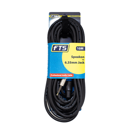 FTS 10M 2*2.5MM2CCA Speakon To Mono Jack [FTS - TSC033C09/10M] - Fastrak