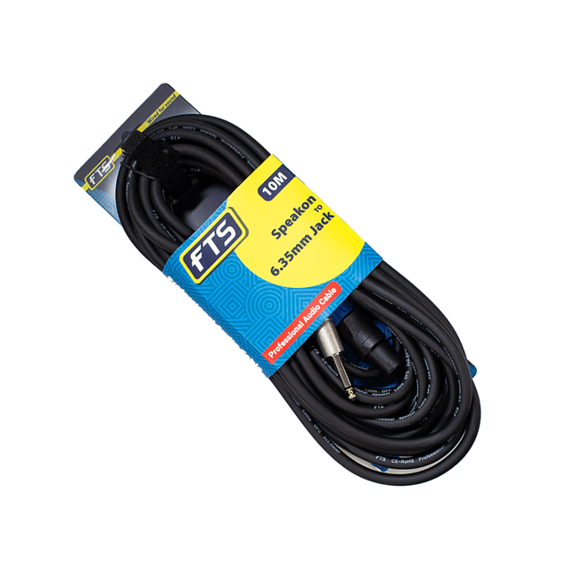 FTS 10M 2*2.5MM2CCA Speakon To Mono Jack [FTS - TSC033C09/10M] - Fastrak