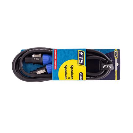 FTS - TSC033*2 /2.5M Speakon To Speakon 2.5M2*2.5MM2CCA/TSC033*2 Copper Pins - Fastrak