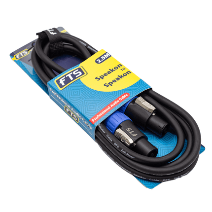 FTS - TSC033*2 /2.5M Speakon To Speakon 2.5M2*2.5MM2CCA/TSC033*2 Copper Pins - Fastrak