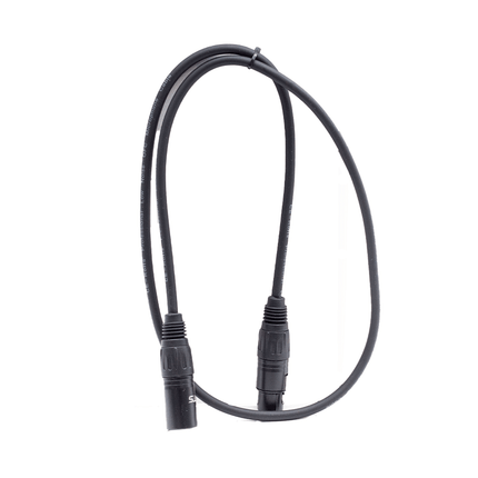 FTS 1M XLR Male XLR Female Mic Cable [TX009+TX012BK] - Fastrak