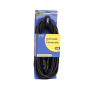 FTS Xlr Female To 6.35mm Mono Jack 10m [FTS - TX009+TJ013/10M] - Fastrak
