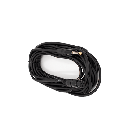 FTS Xlr Female To 6.35mm Mono Jack 10m [FTS - TX009+TJ013/10M] - Fastrak