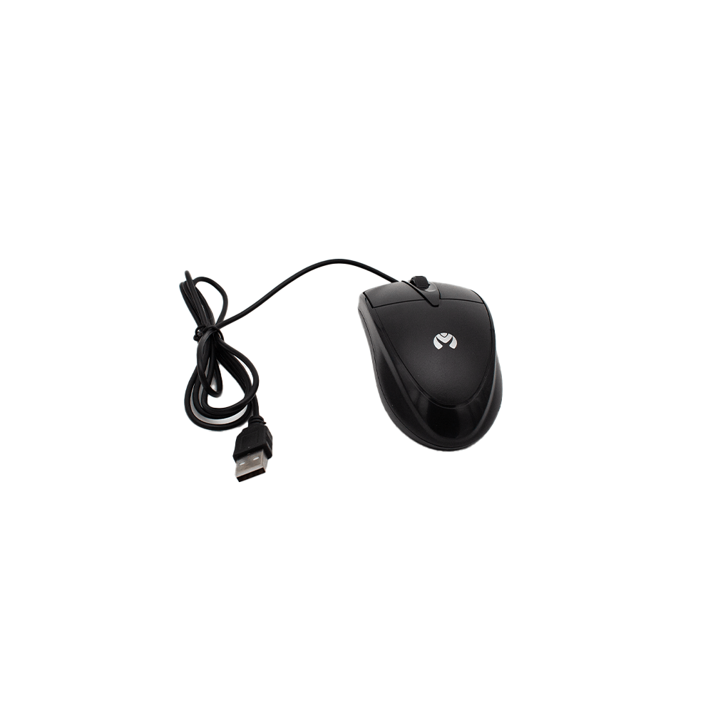 MOS - 371U BK Mikuso Wired Optical Mouse 3 Buttons + 1 Wheel Black - Fastrak
