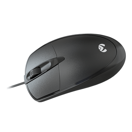 MOS - 371U BK Mikuso Wired Optical Mouse 3 Buttons + 1 Wheel Black - Fastrak