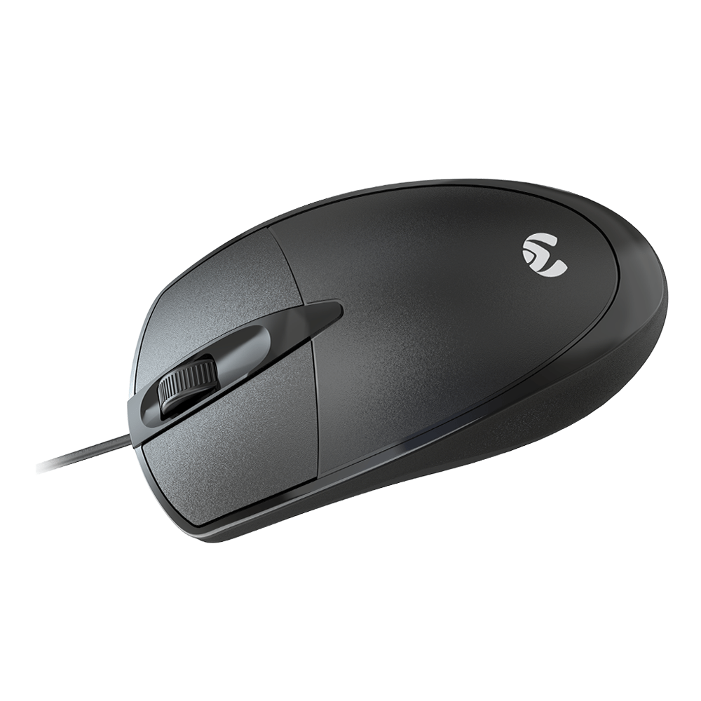 MOS - 371U BK Mikuso Wired Optical Mouse 3 Buttons + 1 Wheel Black - Fastrak