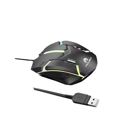 MOS - 379U BK Mikuso Wired Mouse 3 Buttons + 1 Wheel Black - Fastrak