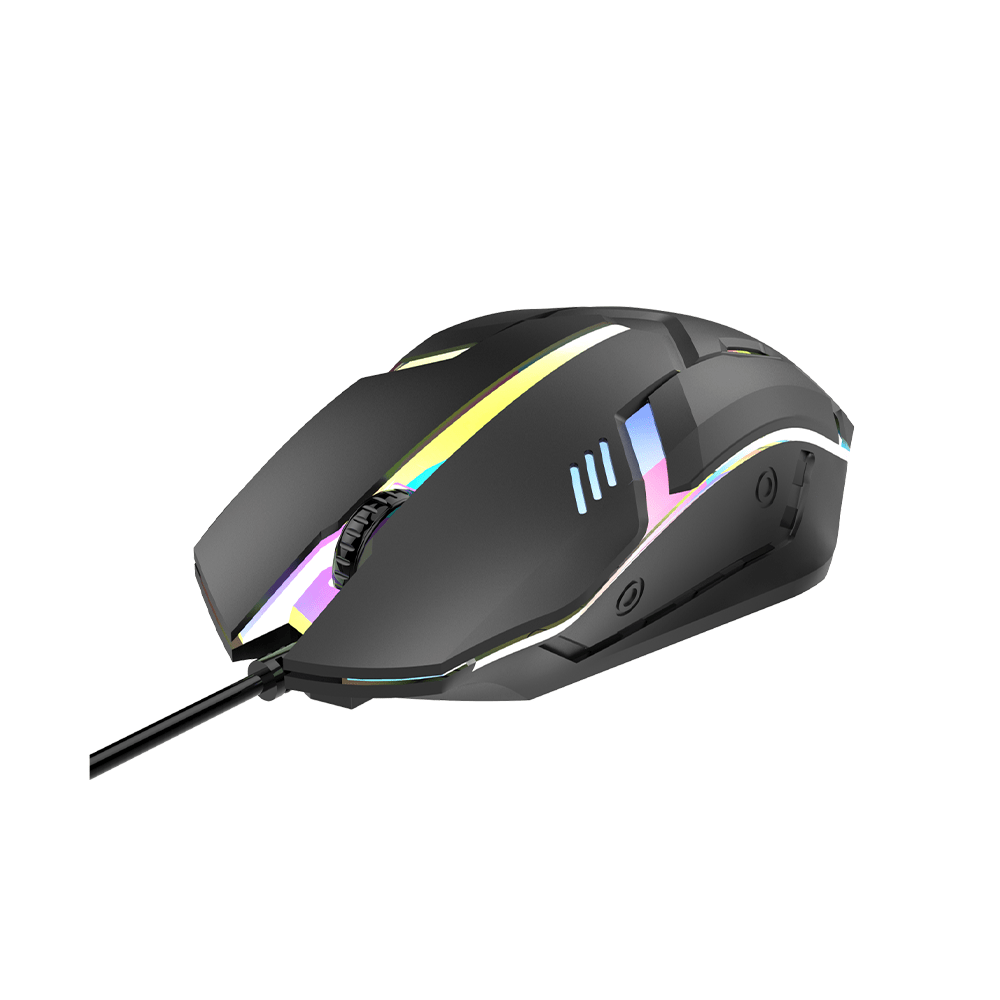 MOS - 379U BK Mikuso Wired Mouse 3 Buttons + 1 Wheel Black - Fastrak