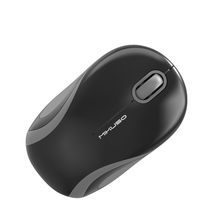 Mikuso 2.4G Wireless Mouse Black/Grey[MOS - W096 Pro BK/GRY] - Fastrak