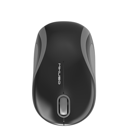 Mikuso 2.4G Wireless Mouse Black/Grey[MOS - W096 Pro BK/GRY] - Fastrak