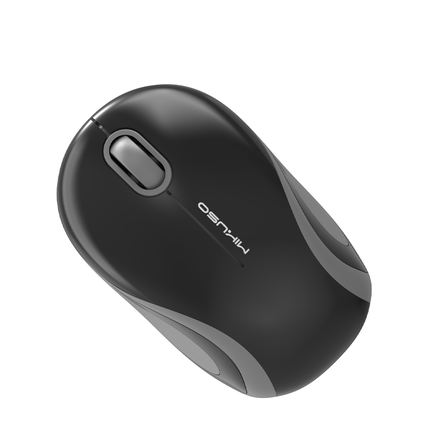 Mikuso 2.4G Wireless Mouse Black/Grey[MOS - W096 Pro BK/GRY] - Fastrak