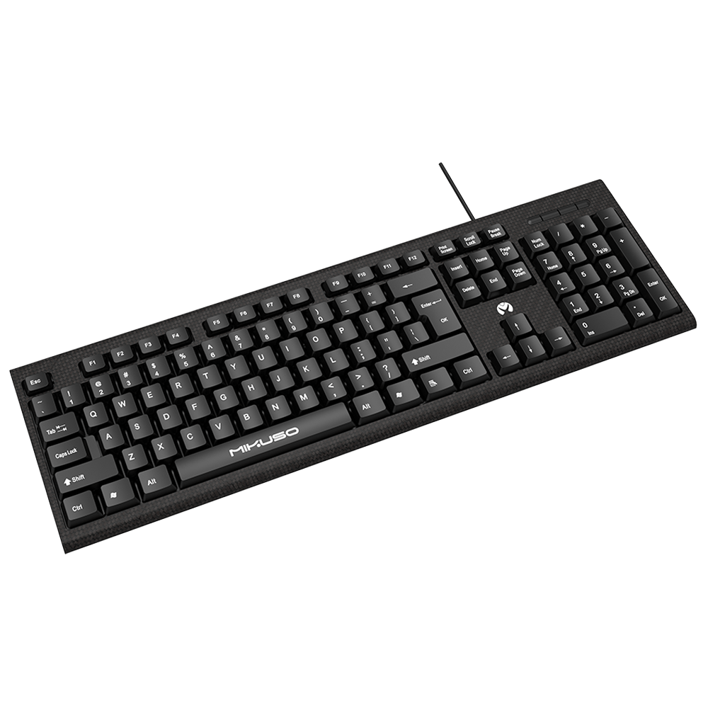 Fastrak Computers Mikuso Wired Keyboard Black - Computer Keyboards โ Fastrak