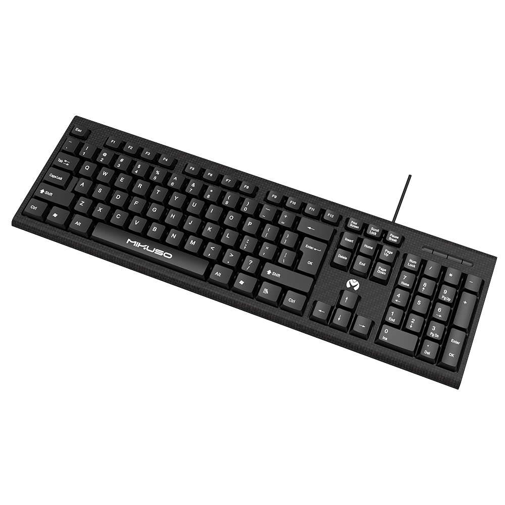 Fastrak Computers Mikuso Wired Keyboard Black - Computer Keyboards โ Fastrak