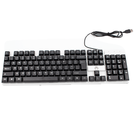Mikuso Wired Waterproof splash design Keyboard Black [KB - C024 BK] - Fastrak