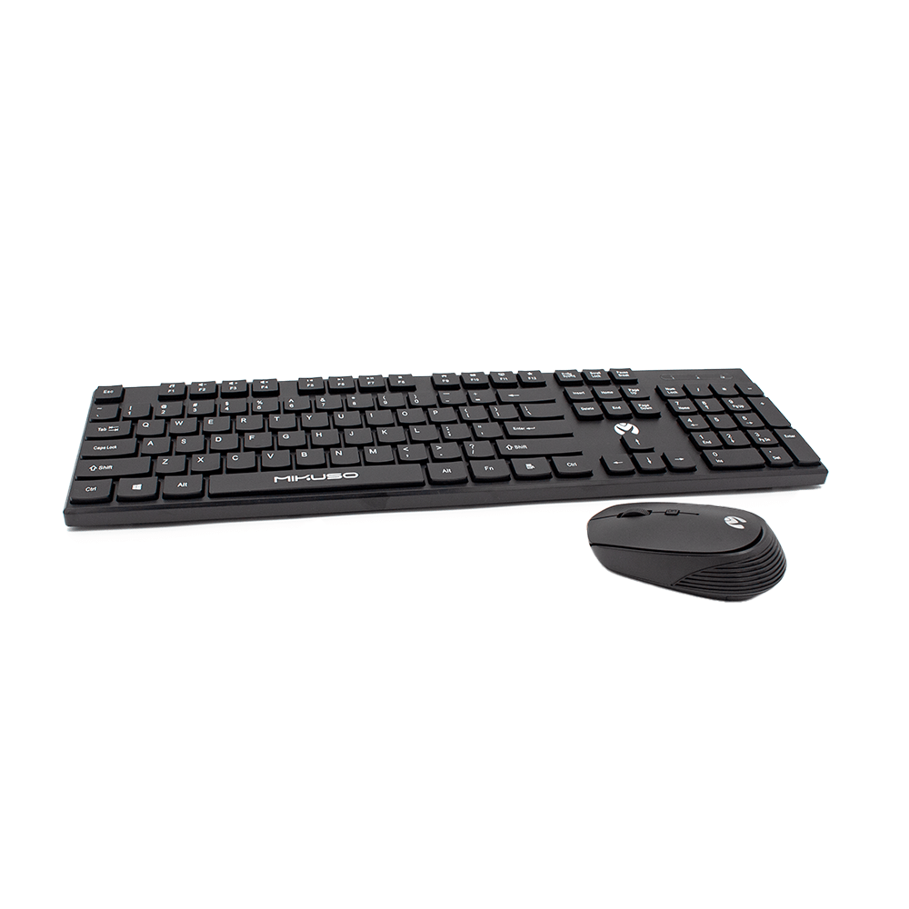 Mikuso 2.4GHz wireless mode Keymouse suite Black [KB - C026 BK] - Fastrak